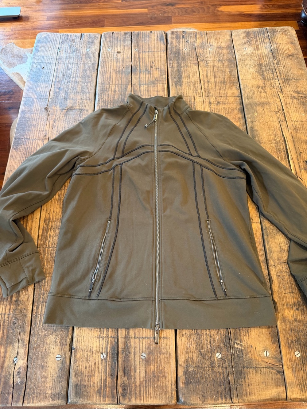 lululemon athletica Olive Green Define Lightweight Full-Zip Jacket